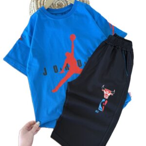 تیشرت و شلوارک راحتی پسرانه ورزشی