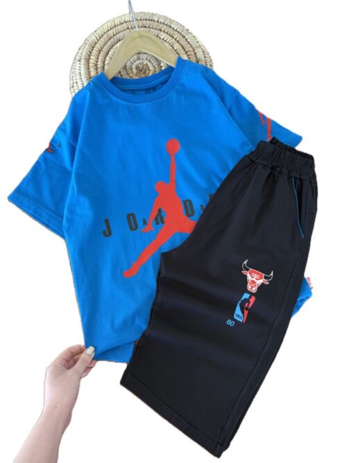 تیشرت و شلوارک راحتی پسرانه ورزشی