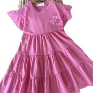 پیراهن آستین کوتاه راحتی دخترانه دلین