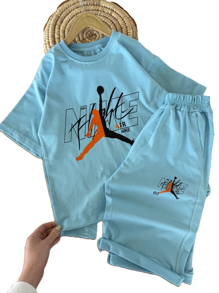 تیشرت و شلوارک راحتی اسپرت نایک