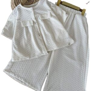 شومیز و شلوار بیرونی دخترانه سوزن دوزی