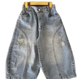 شلوار جین واید بالنی دخترانه مهرو