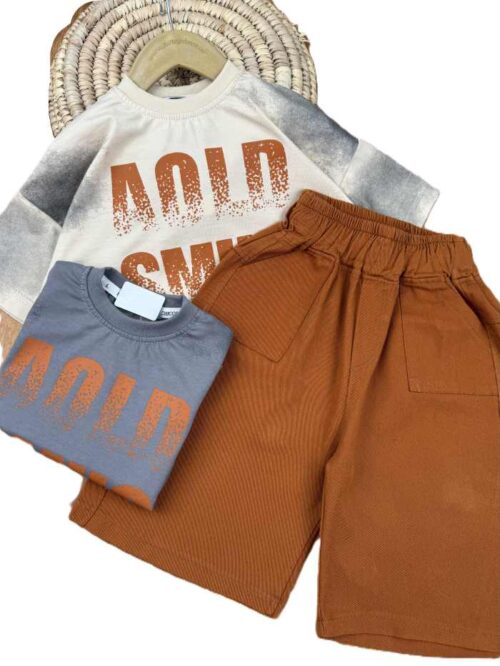 تیشرت باکسی و شلوارک بیرونی اسپرت Aold