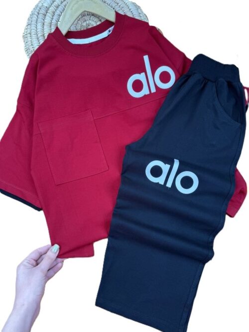 تیشرت و شلوارک راحتی اسپرت alo