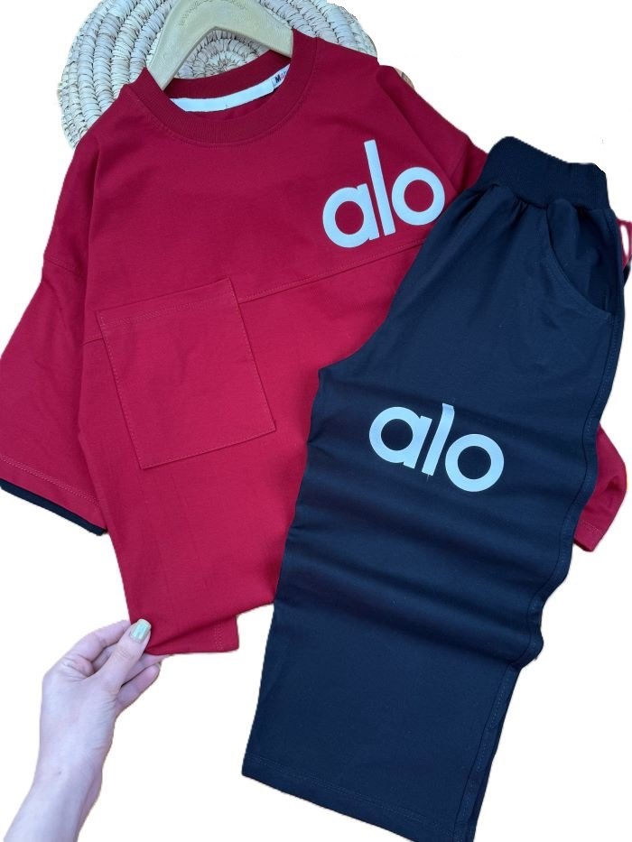 تیشرت و شلوارک راحتی اسپرت alo