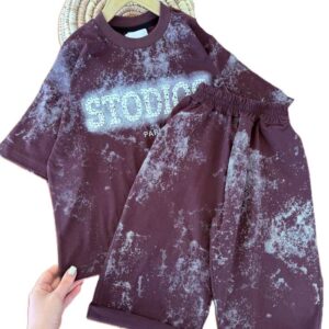 تیشرت باکسی و شلوارک راحتی اسپرت Stodios