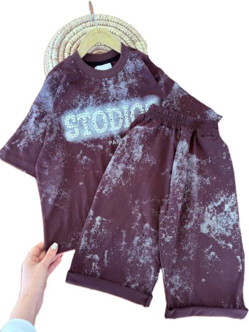 تیشرت باکسی و شلوارک راحتی اسپرت Stodios