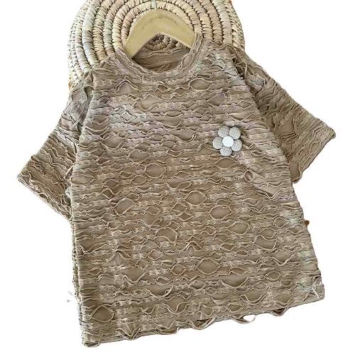 تیشرت بیرونی دخترانه تک گل