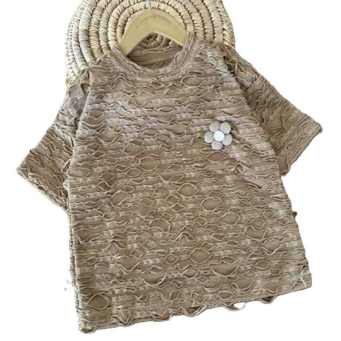 تیشرت بیرونی دخترانه تک گل