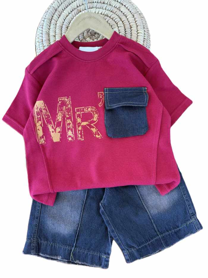 تیشرت و شلوارک بیرونی پسرانه MR