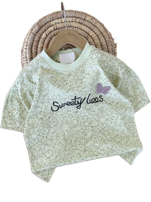 تیشرت بیرونی دخترانه پروانه برجسته