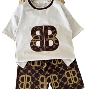 تیشرت شلوارک راحتی اسپرت چاپی B