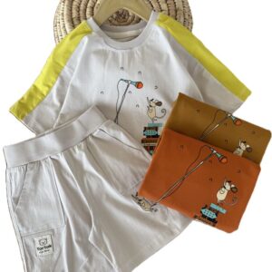 تیشرت و شلوارک راحتی اسپرت موشی