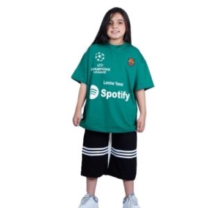 ست تیشرت و شلوارک راحتی پسرانه بارسلونا