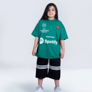 ست تیشرت و شلوارک راحتی پسرانه بارسلونا