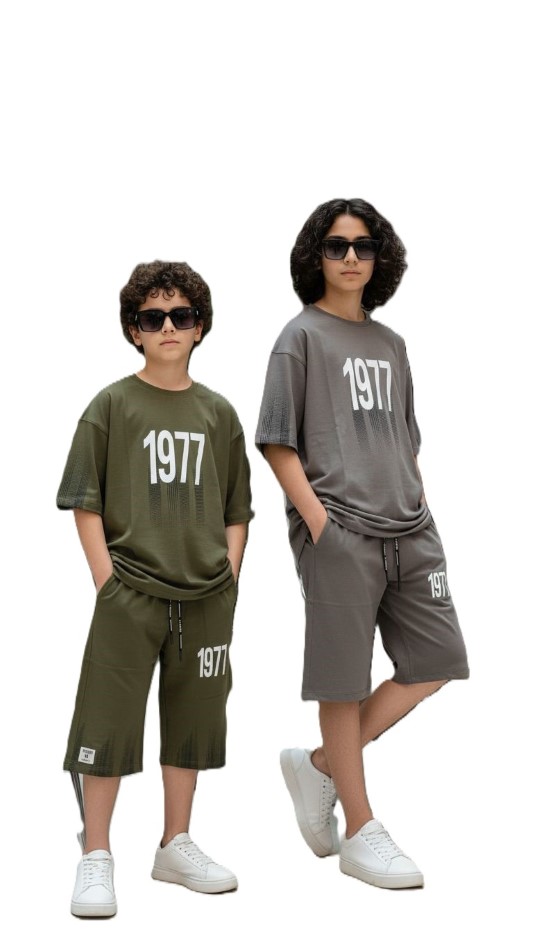 تیشرت و شلوارک راحتی پسرانه 1977