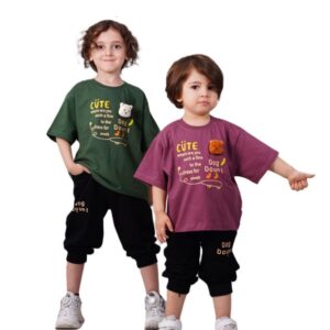 تیشرت و شلوارک راحتی دخترانه cute