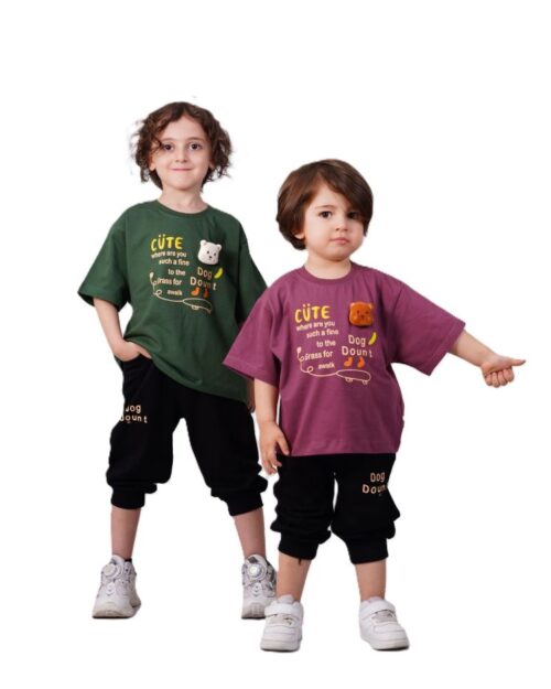 تیشرت و شلوارک راحتی دخترانه cute