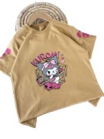 تیشرت تک دخترانه کرومی پاپیونی - Image 2