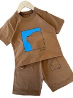 تیشرت و شلوارک پسرانه راحتی خرس - Image 2