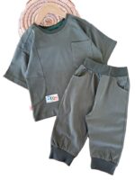 تیشرت و شلوارک راحتی پسرانه جیب دار - Image 3