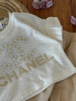 کراپ باکسی و شلوارک بیرونی دخترانه chanel - Image 7