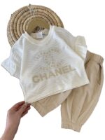 کراپ باکسی و شلوارک بیرونی دخترانه chanel - Image 3