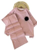 کراپ شلوار باکسی راحتی دخترانه تک گل - Image 4