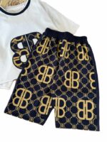 تیشرت شلوارک راحتی اسپرت چاپی B - Image 4