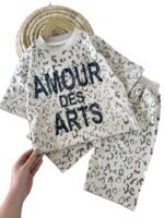 تیشرت و شلوارک راحتی دخترانه Amour - Image 3