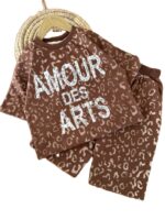تیشرت و شلوارک راحتی دخترانه Amour - Image 2