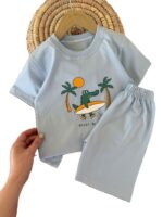 تیشرت و شلوارک راحتی پسرانه دایناسور - Image 4