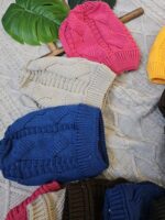 کلاه وشال گردن رینگی ساده - Image 3