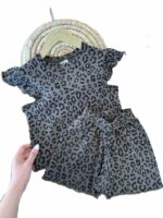 تاپ آستین فرشته و شورتک دخترانه نازلی - Image 4