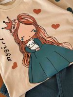 تیشرت و شلوارک دخترانه بیرونی تاج - Image 8