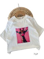 تیشرت باکسی دخترانه بیرونی چند طرح - Image 2