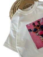 تیشرت باکسی دخترانه بیرونی چند طرح - Image 10