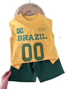 تاپ و شلوارک بیرونی پسرانه brazil