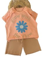 تیشرت و شلوارک بیرونی دخترانه GROW - Image 5