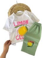 تیشرت و شلوارک راحتی دخترانهlimon - Image 2