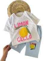 تیشرت و شلوارک راحتی دخترانهlimon - Image 3