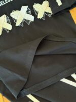 تیشرت و شلوار پنبه راحتی دخترانه پاپیون خال خالی - Image 9