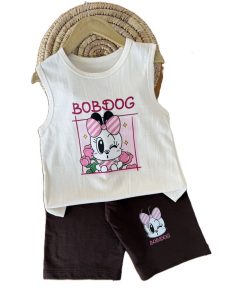 تاپ و شلوارک راحتی دخترانه BOBODOG
