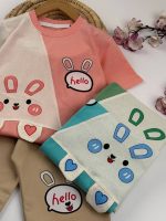 تیشرت و شلوارک راحتی دخترانه hello - Image 7