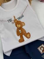 تاپ و شلوارک راحتی پسرانه try - Image 2