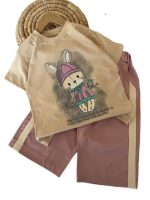 تیشرت و شلوارک بیرونی دخترانه کیوت - Image 4