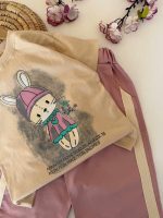 تیشرت و شلوارک بیرونی دخترانه کیوت - Image 6