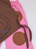 تیشرن و شلوارک راحتی دخترانه گربه خال دار - Image 3
