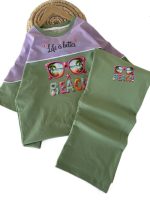 تیشرت و شلوار راحتی دخترانه beach - Image 2