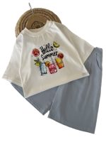 تیشرت و شلوار باکسی واید بیرونی دخترانه برکه - Image 2